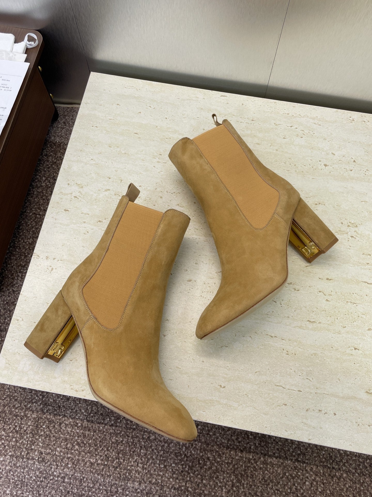 Dior D-Art Chunky Heel Chelsea Ankle Boots – 2025FW