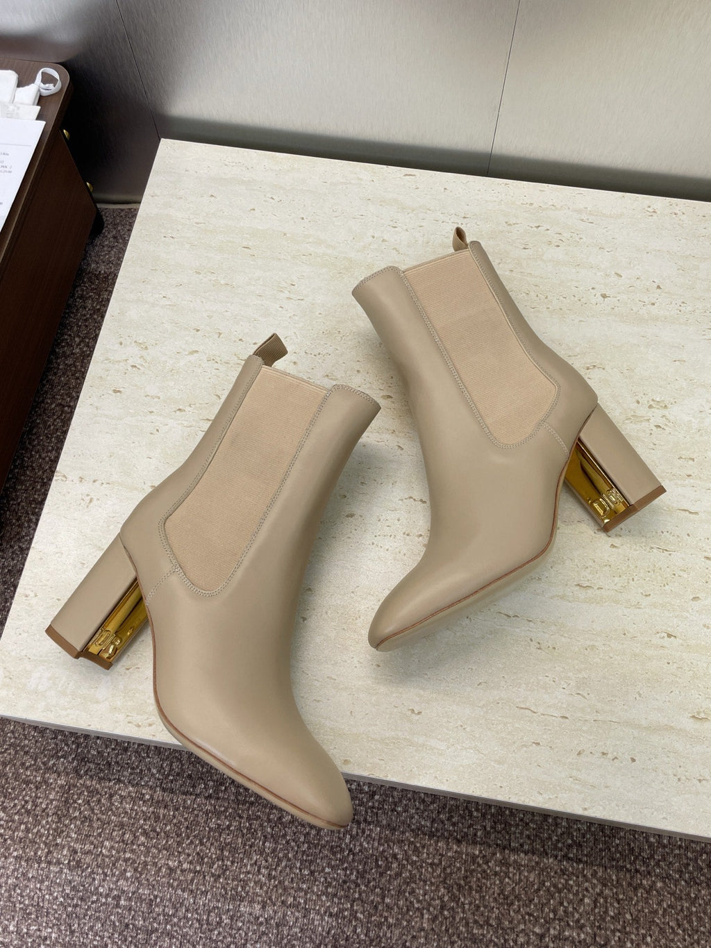Dior D-Art Chunky Heel Chelsea Ankle Boots – 2025FW