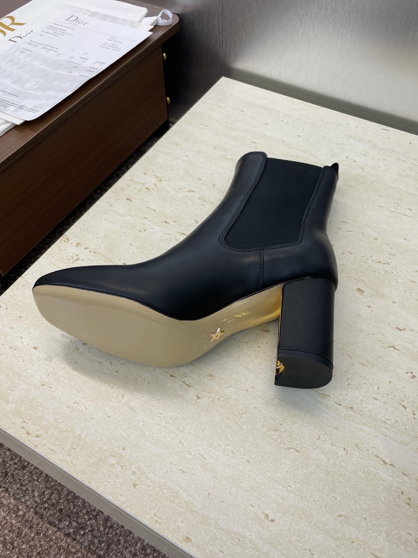 Dior D-Art Chunky Heel Chelsea Ankle Boots – 2025FW