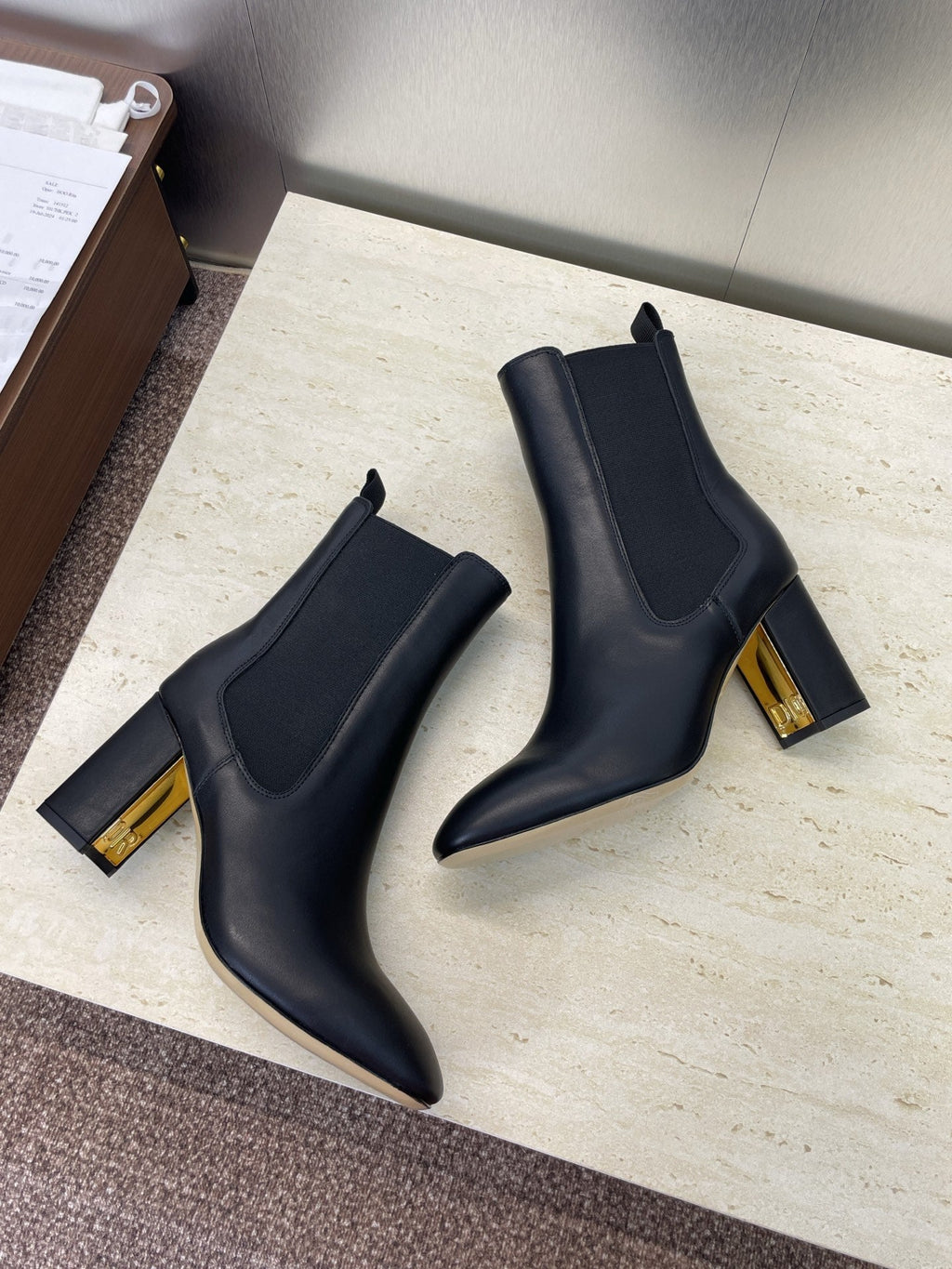 Dior D-Art Chunky Heel Chelsea Ankle Boots – 2025FW