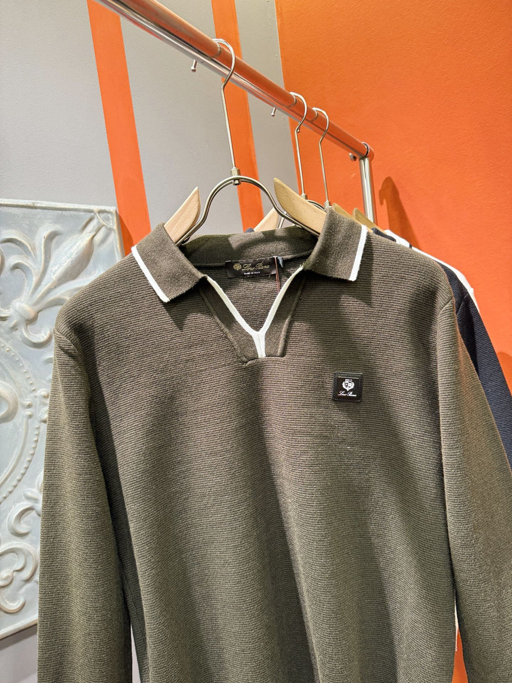 Loro Piana 2025 Knit Sweater with Chest Logo – Autumn/Winter Collection