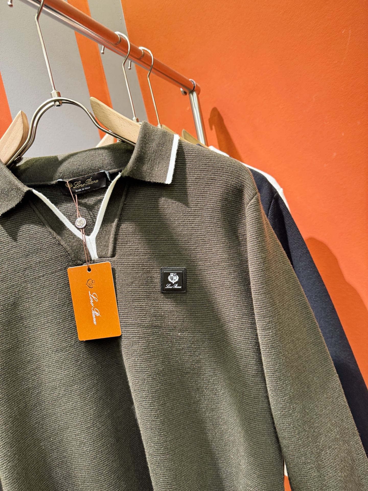 Loro Piana 2025 Knit Sweater with Chest Logo – Autumn/Winter Collection