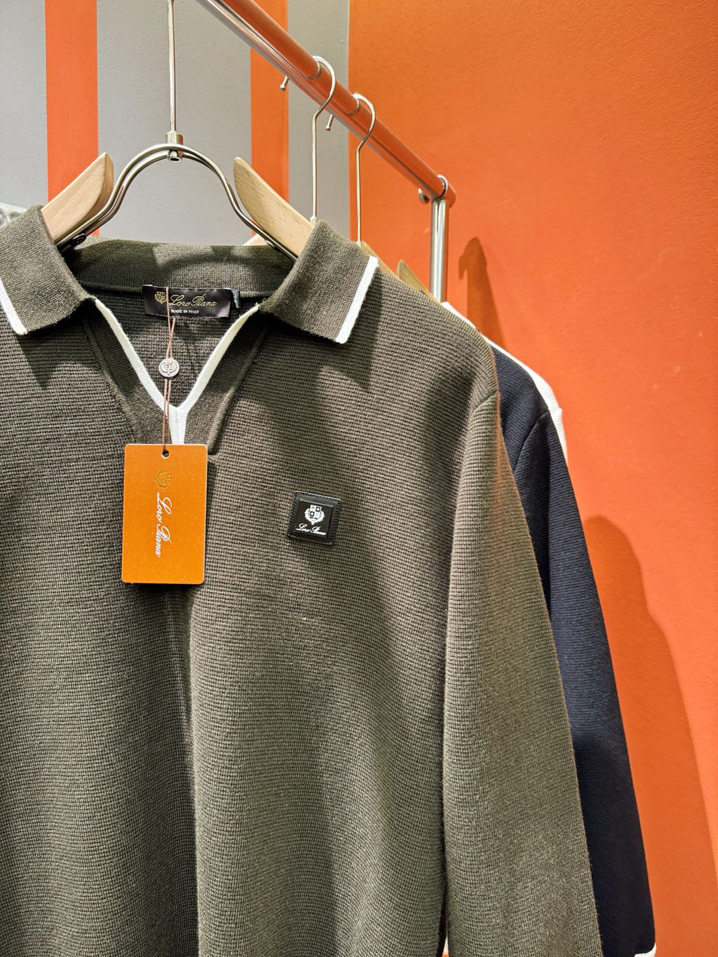 Loro Piana 2025 Knit Sweater with Chest Logo – Autumn/Winter Collection