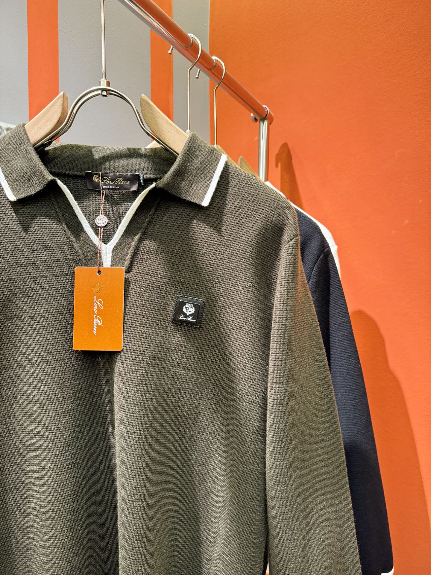 Loro Piana 2025 Knit Sweater with Chest Logo – Autumn/Winter Collection