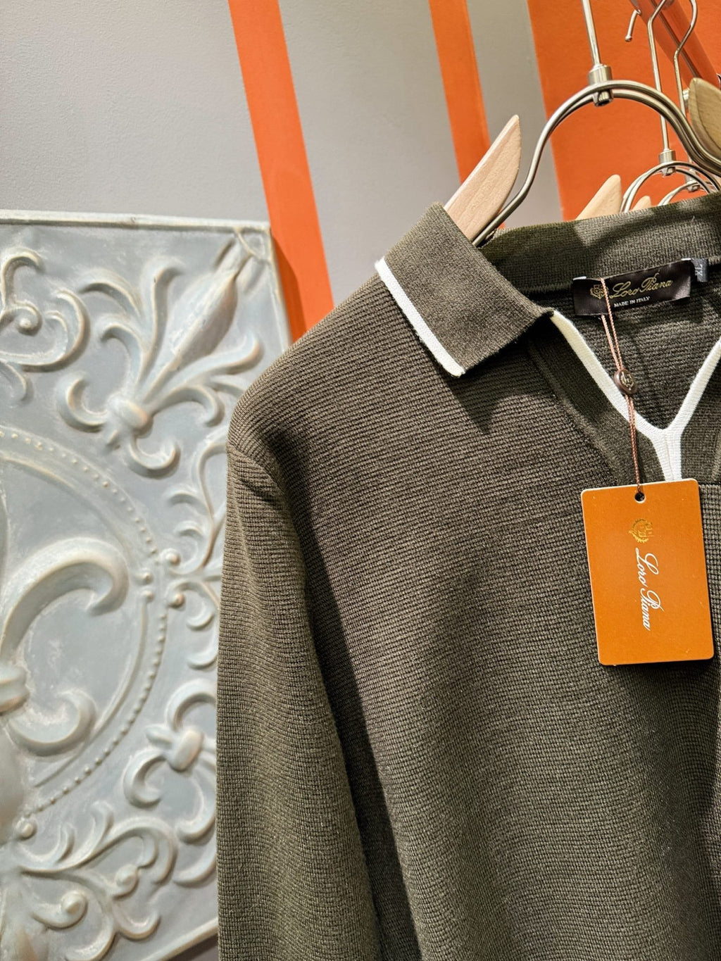 Loro Piana 2025 Knit Sweater with Chest Logo – Autumn/Winter Collection