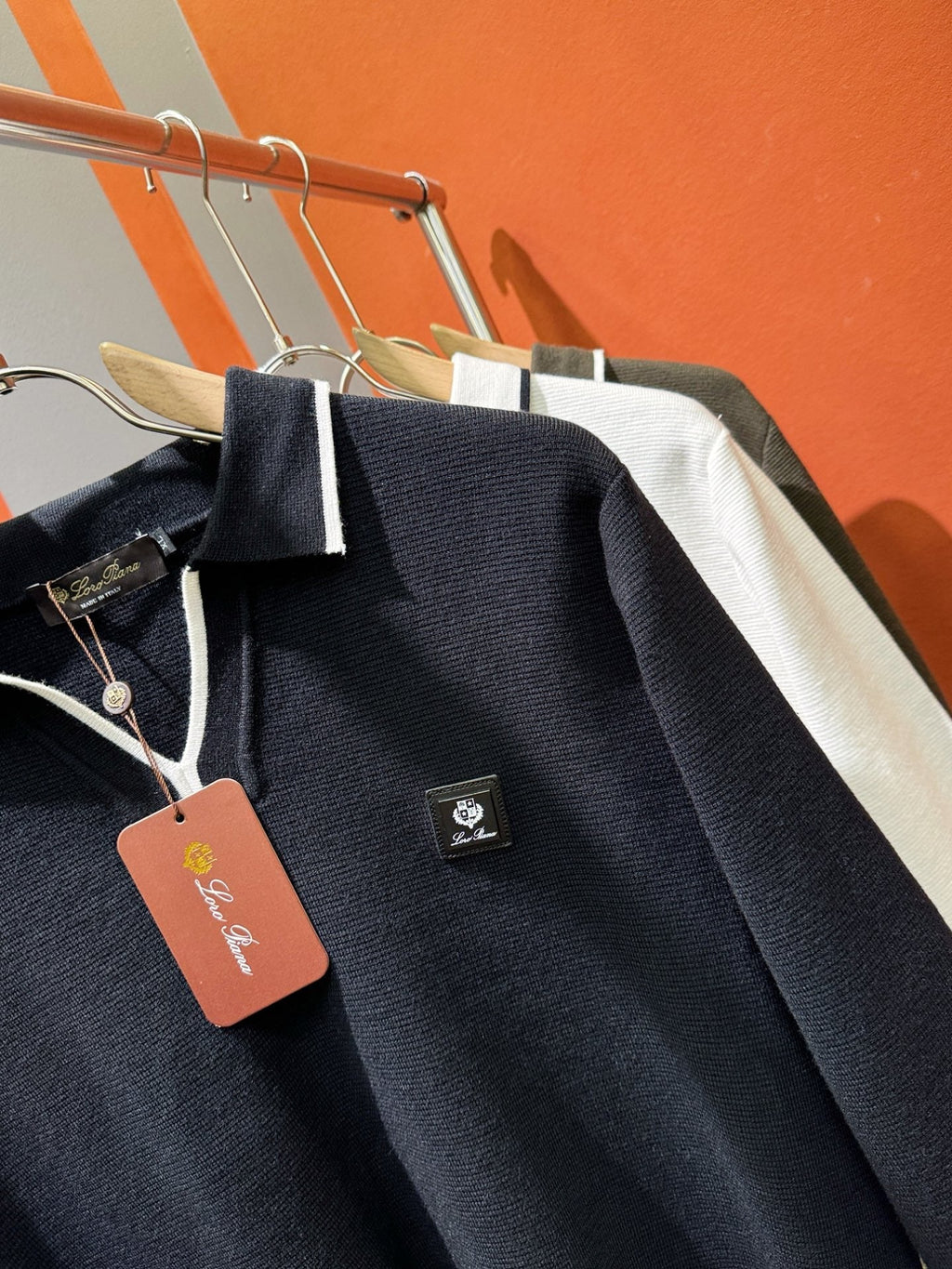 Loro Piana 2025 Knit Sweater with Chest Logo – Autumn/Winter Collection
