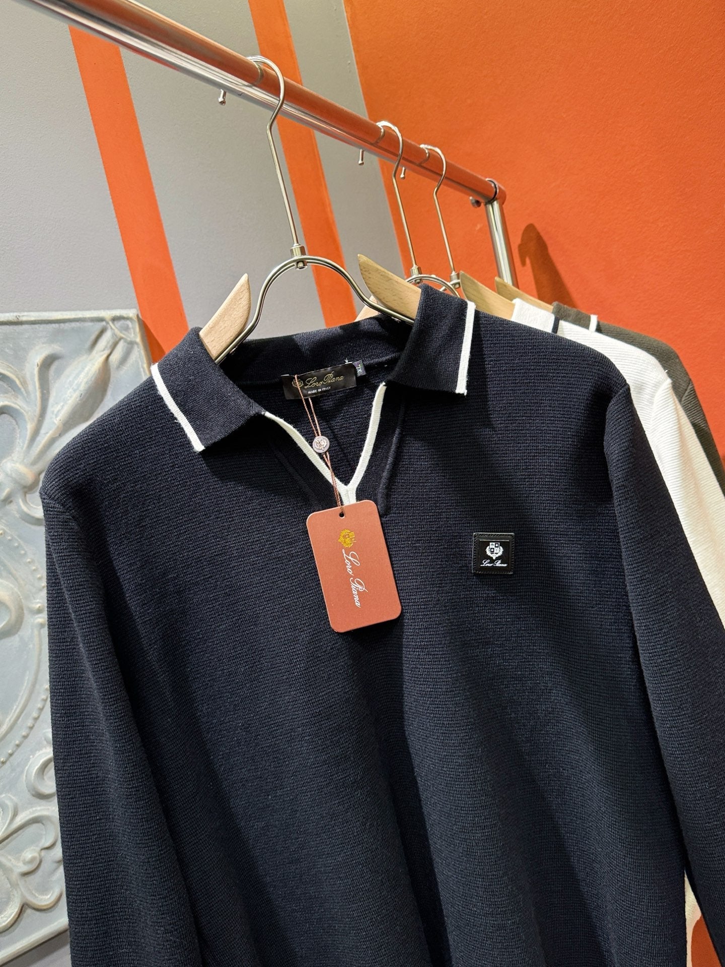 Loro Piana 2025 Knit Sweater with Chest Logo – Autumn/Winter Collection