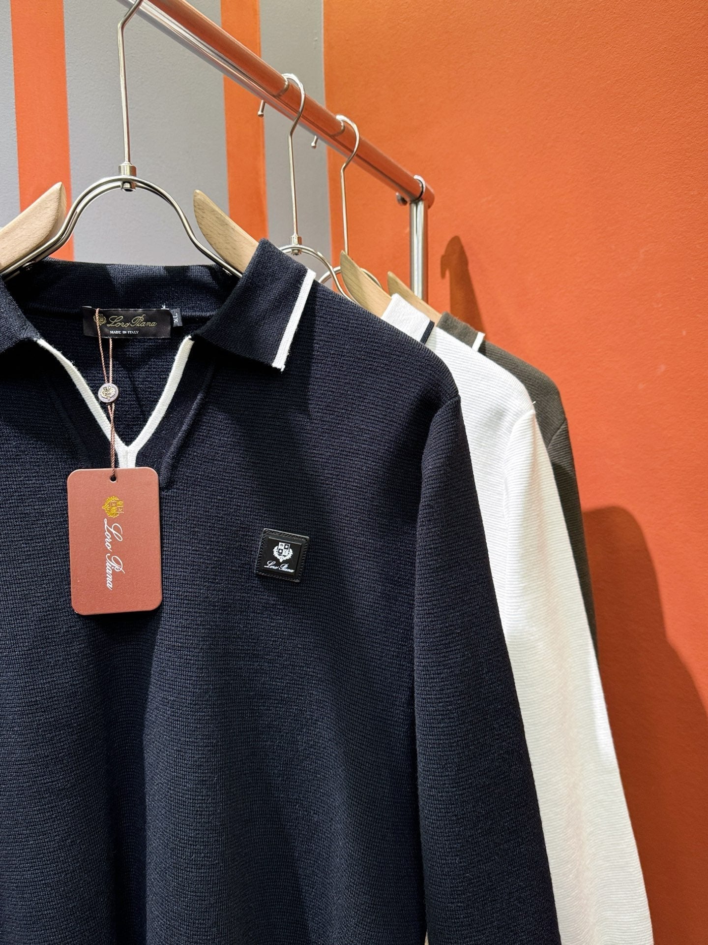 Loro Piana 2025 Knit Sweater with Chest Logo – Autumn/Winter Collection