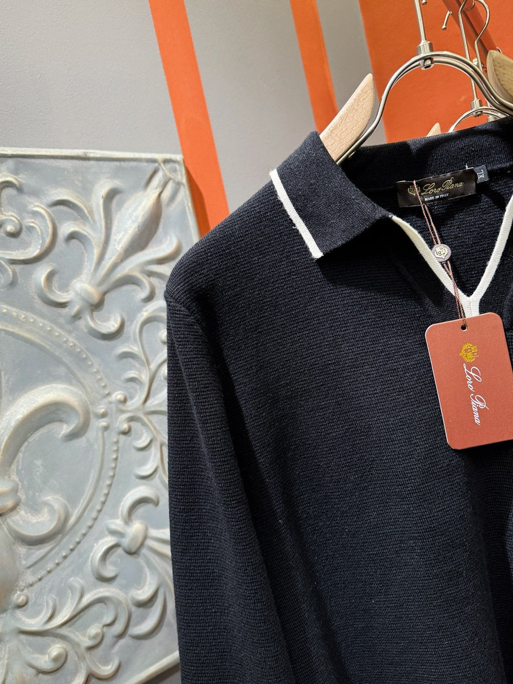 Loro Piana 2025 Knit Sweater with Chest Logo – Autumn/Winter Collection