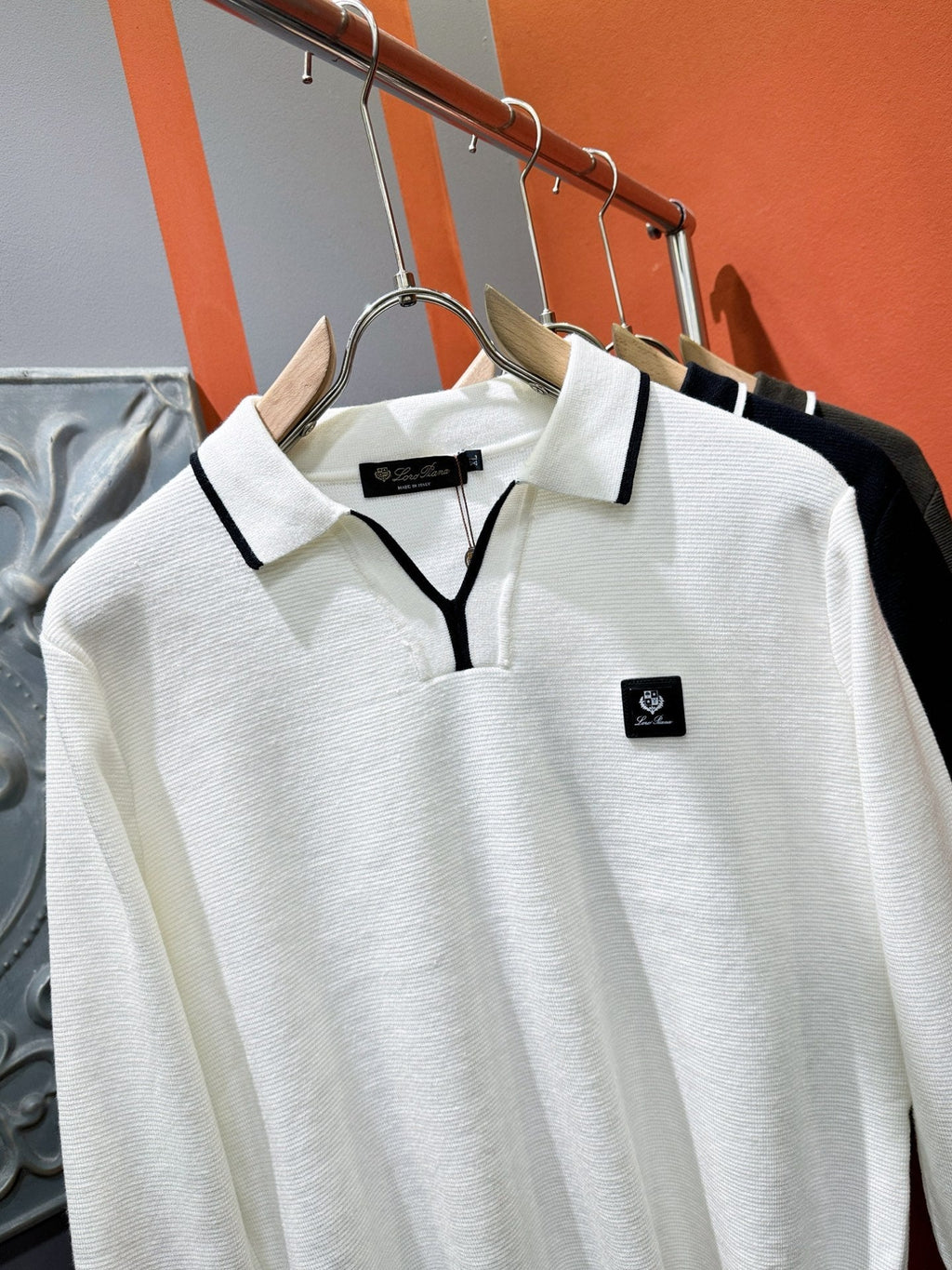 Loro Piana 2025 Knit Sweater with Chest Logo – Autumn/Winter Collection
