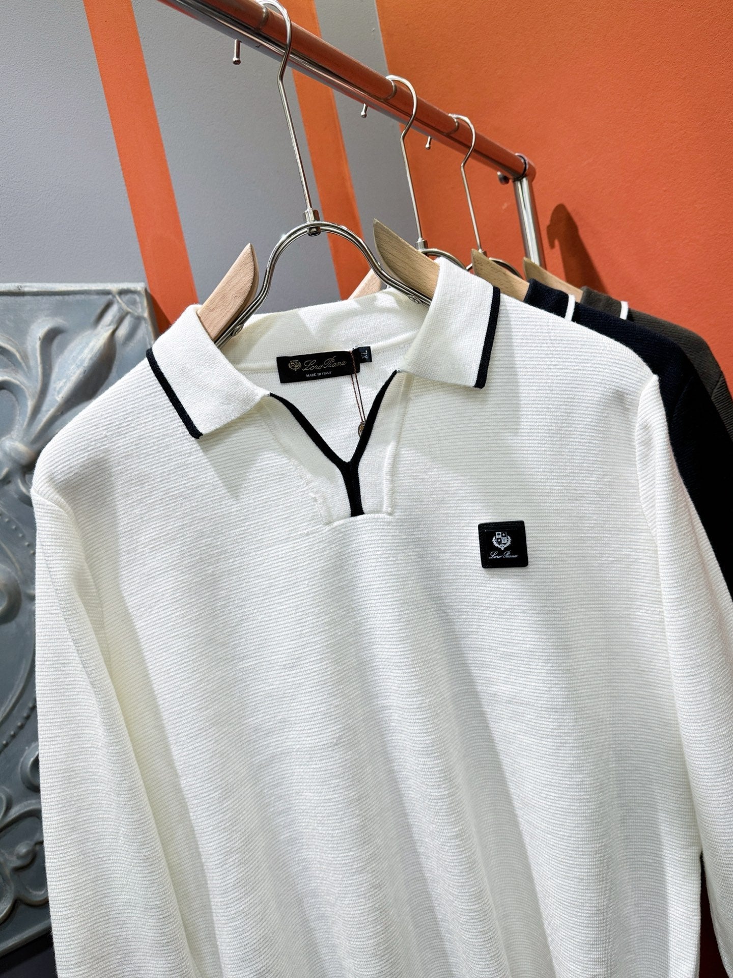 Loro Piana 2025 Knit Sweater with Chest Logo – Autumn/Winter Collection