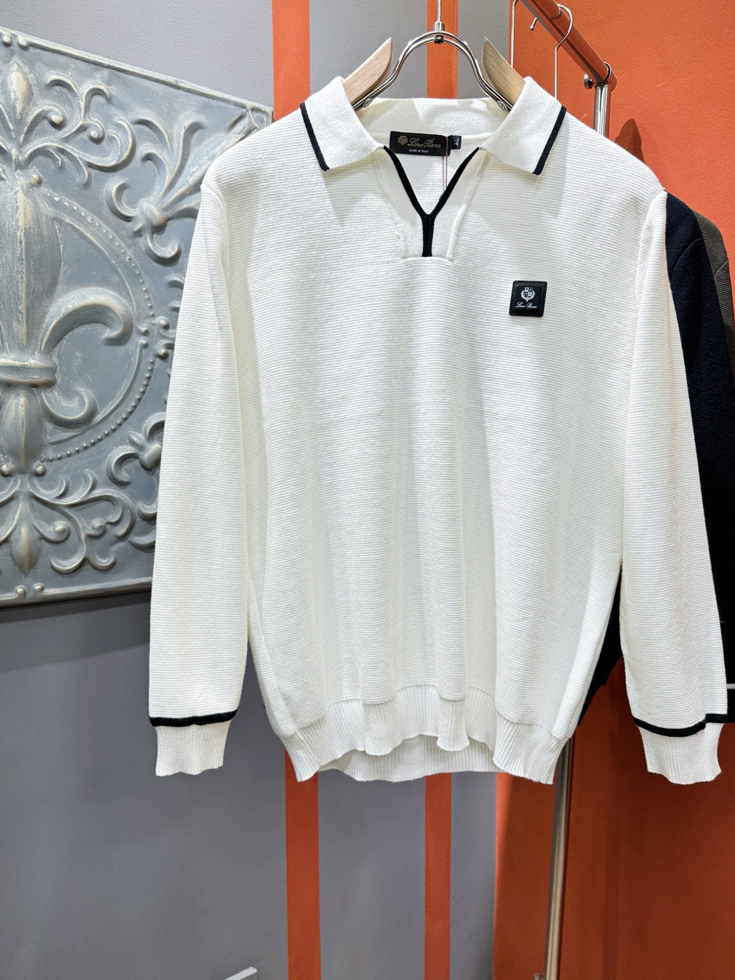 Loro Piana 2025 Knit Sweater with Chest Logo – Autumn/Winter Collection