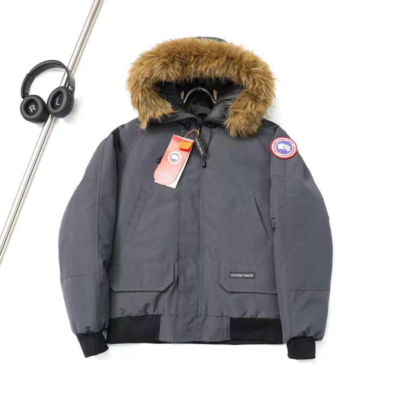 Canada Goose Grandview Black Label Hooded Puffer Jacket