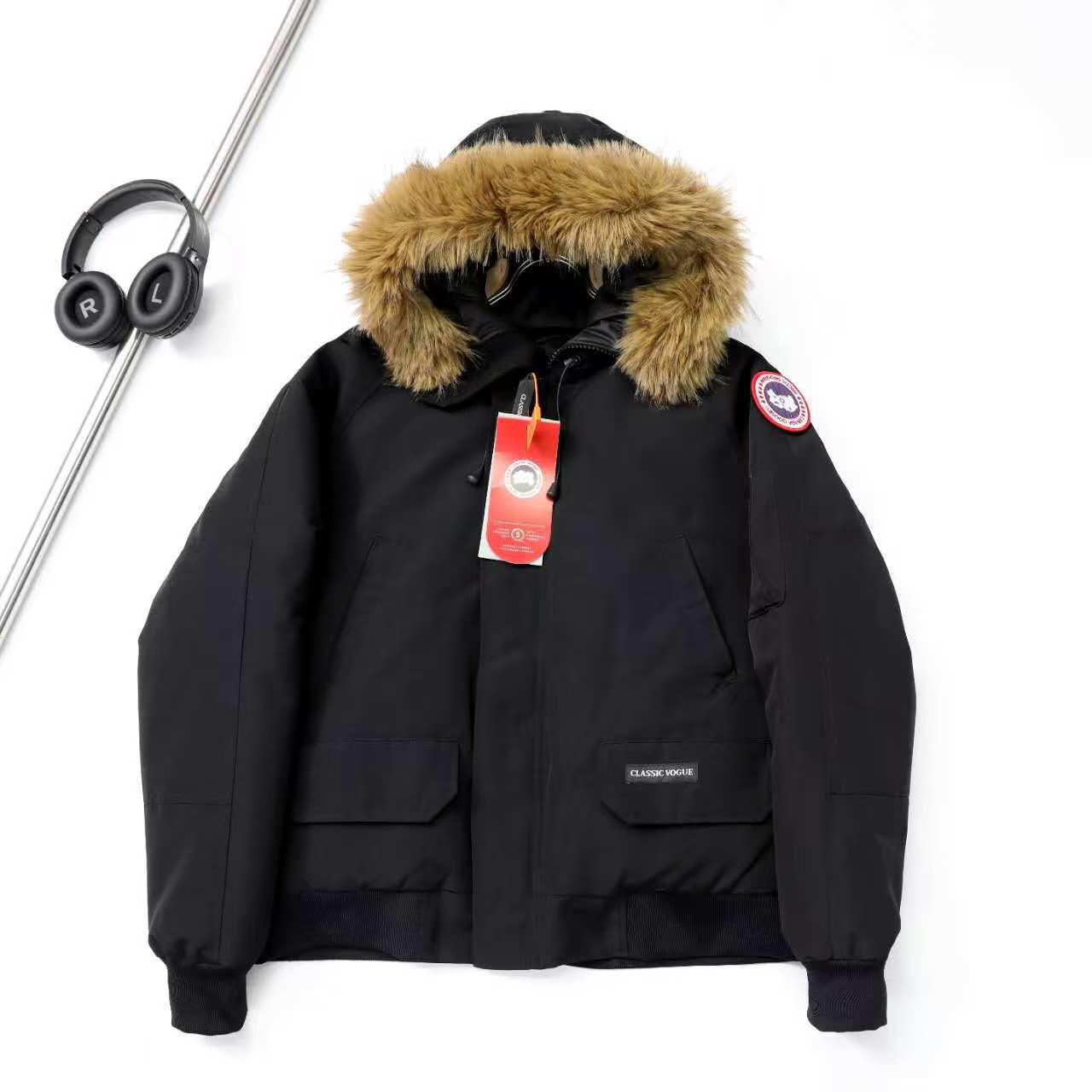 Canada Goose Grandview Black Label Hooded Puffer Jacket