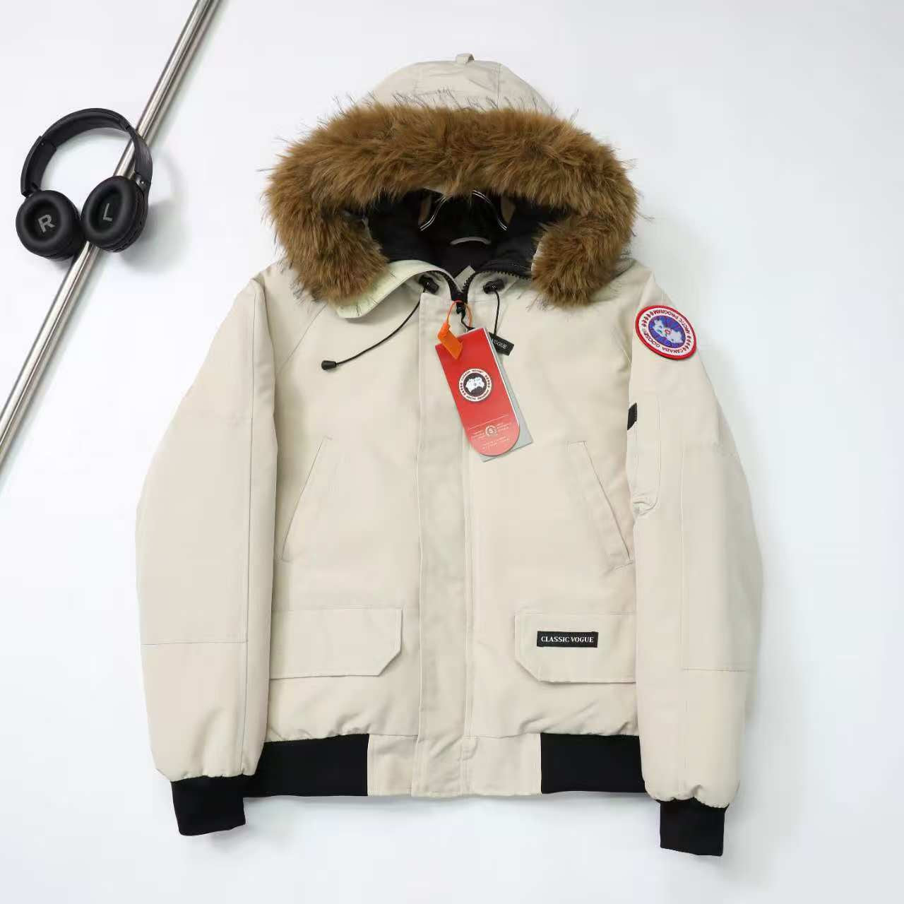 Canada Goose Grandview Black Label Hooded Puffer Jacket