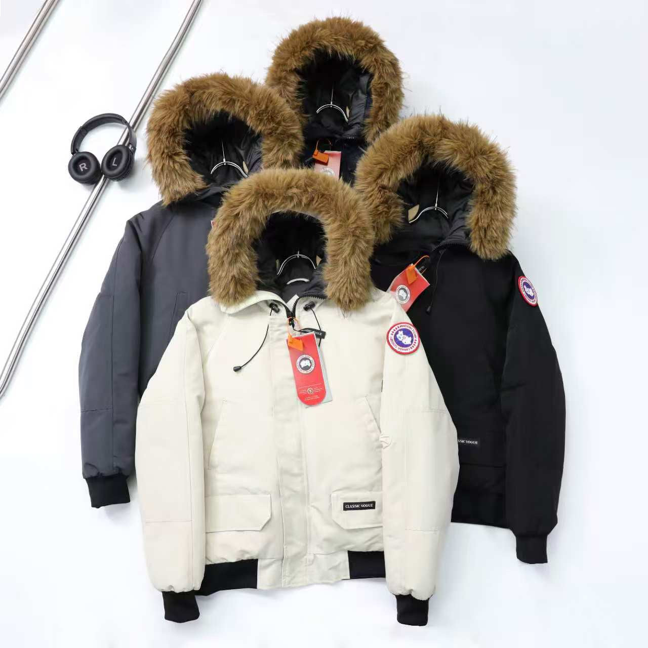 Canada Goose Grandview Black Label Hooded Puffer Jacket