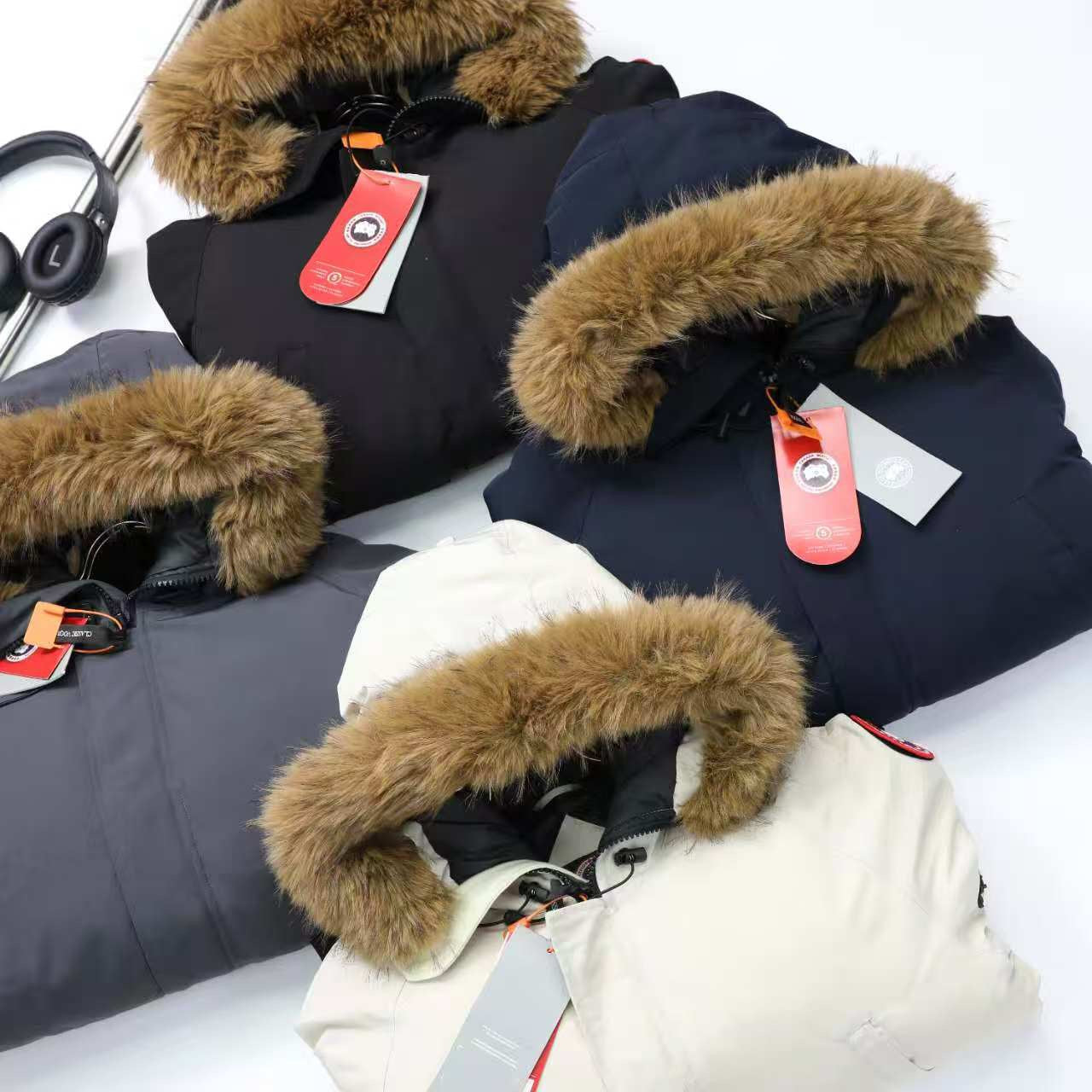 Canada Goose Grandview Black Label Hooded Puffer Jacket