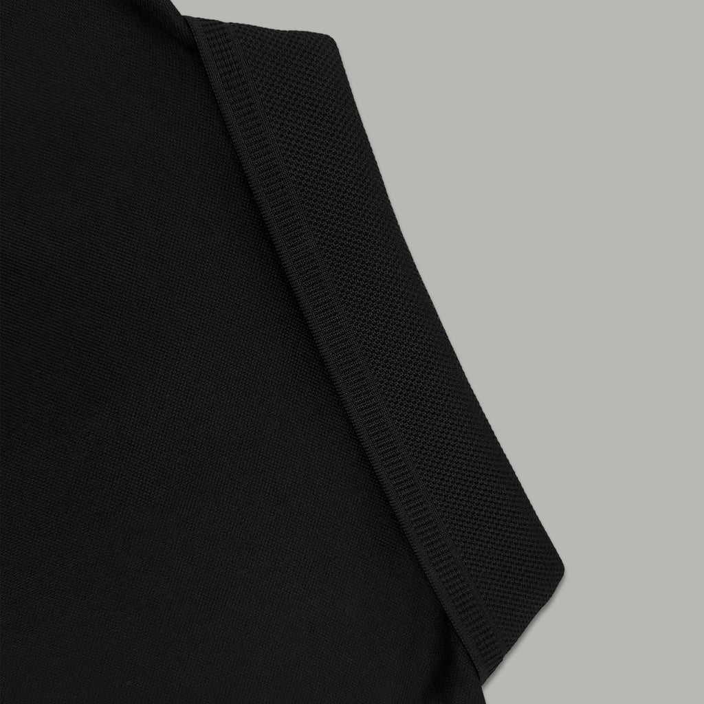 Dior Silk Long Sleeve Polo Shirt with Metal Patch