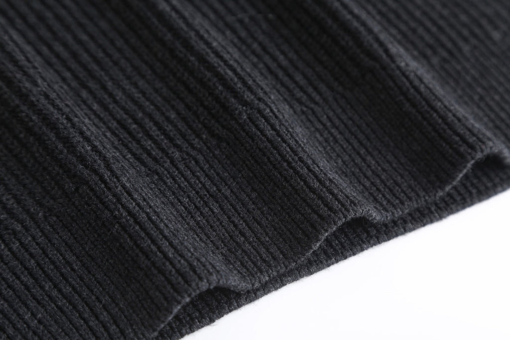 Gucci Wool Cashmere Blend Ribbed Knit Sweater