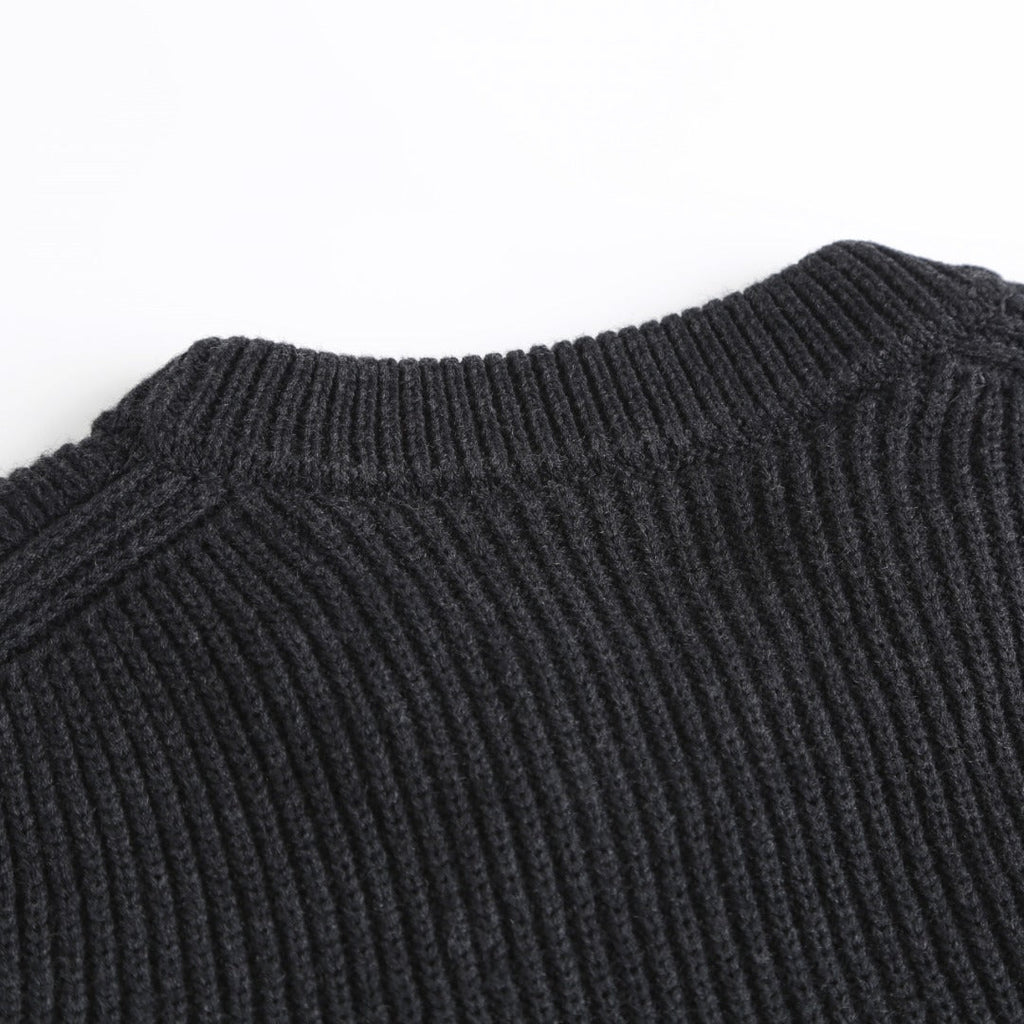 Gucci Wool Cashmere Blend Ribbed Knit Sweater