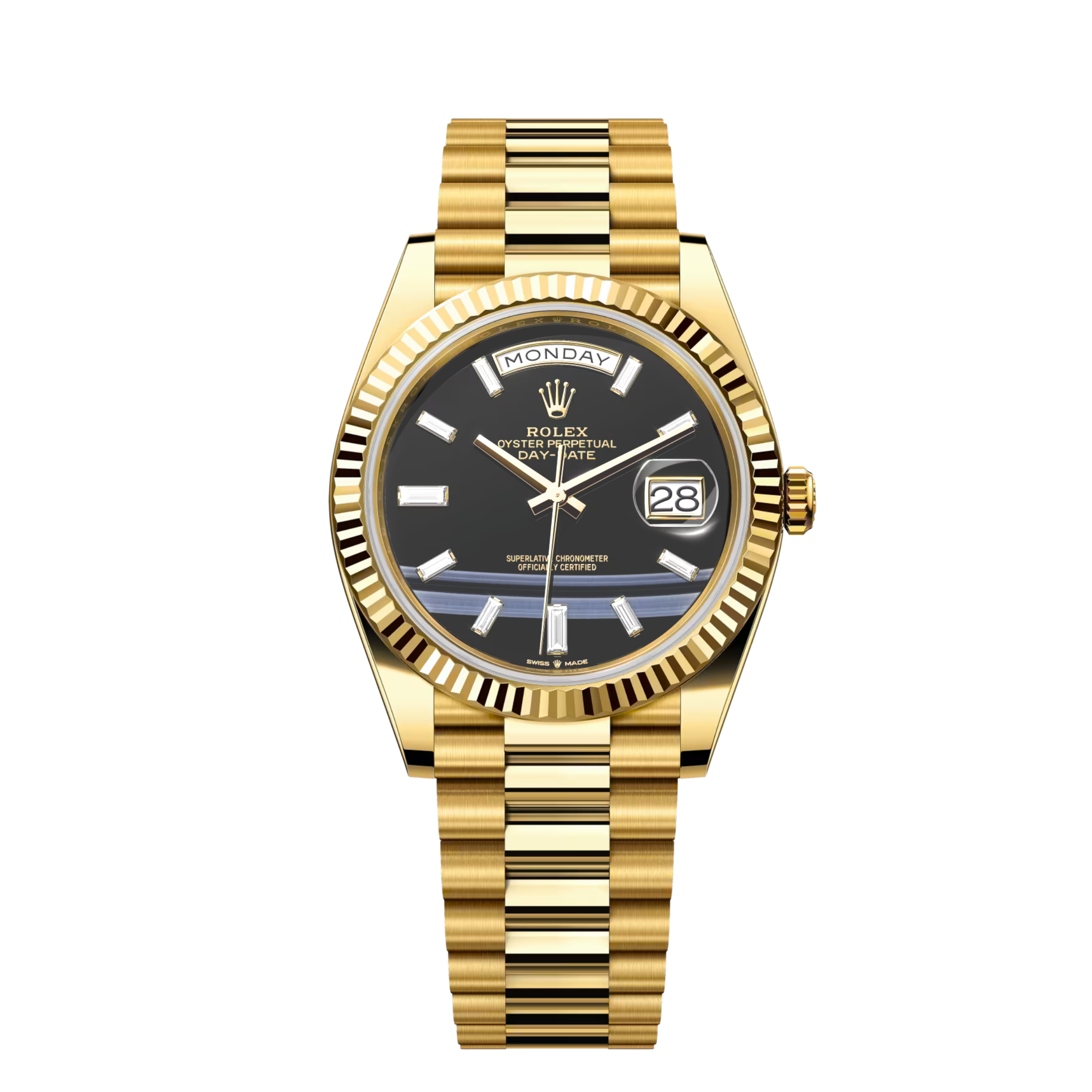 ROLEX DAY DATE 40 YELLOW GOLD SLATE DIAL
