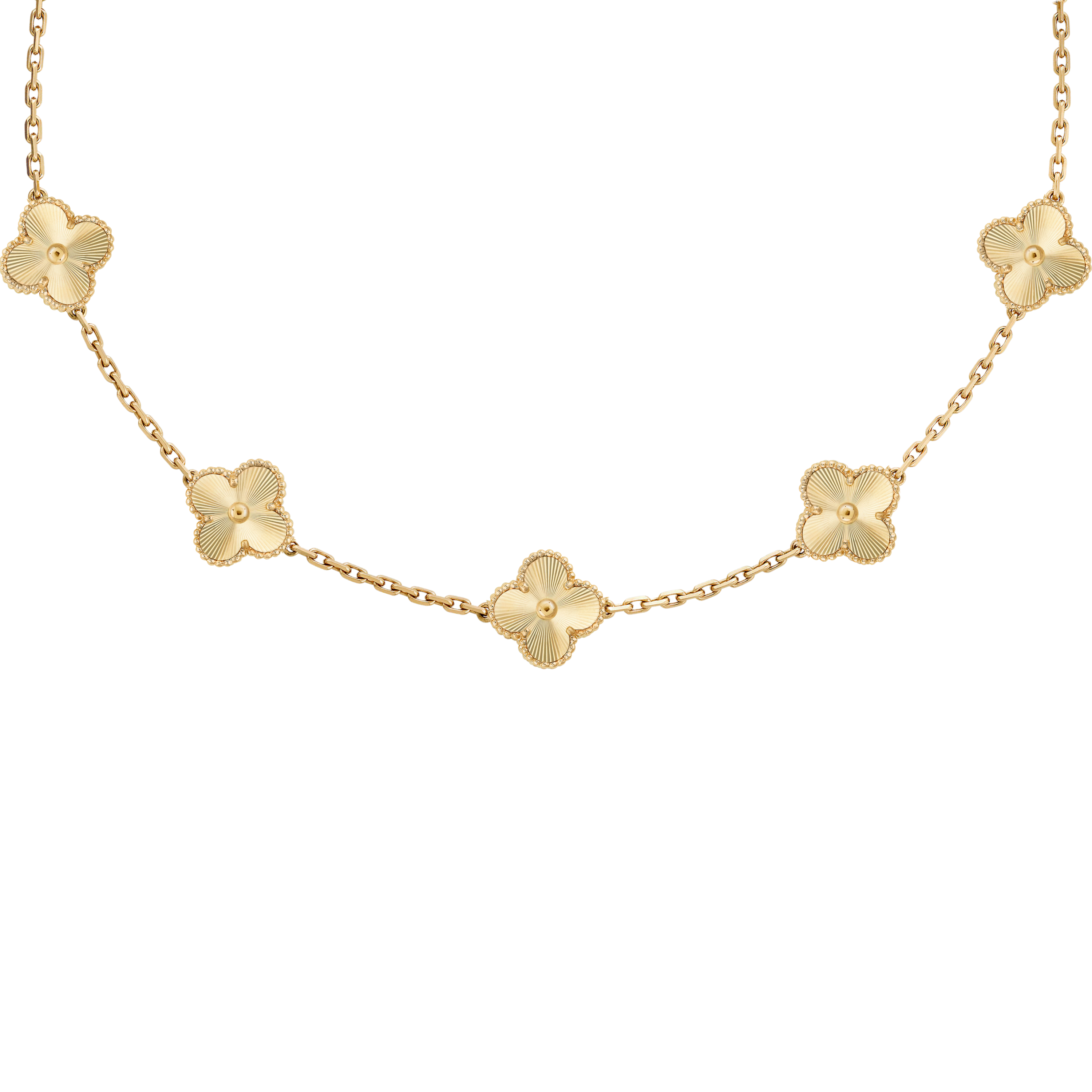 VAN CLEEF VINTAGE ALHAMBRA NECKLACE  - GOLD